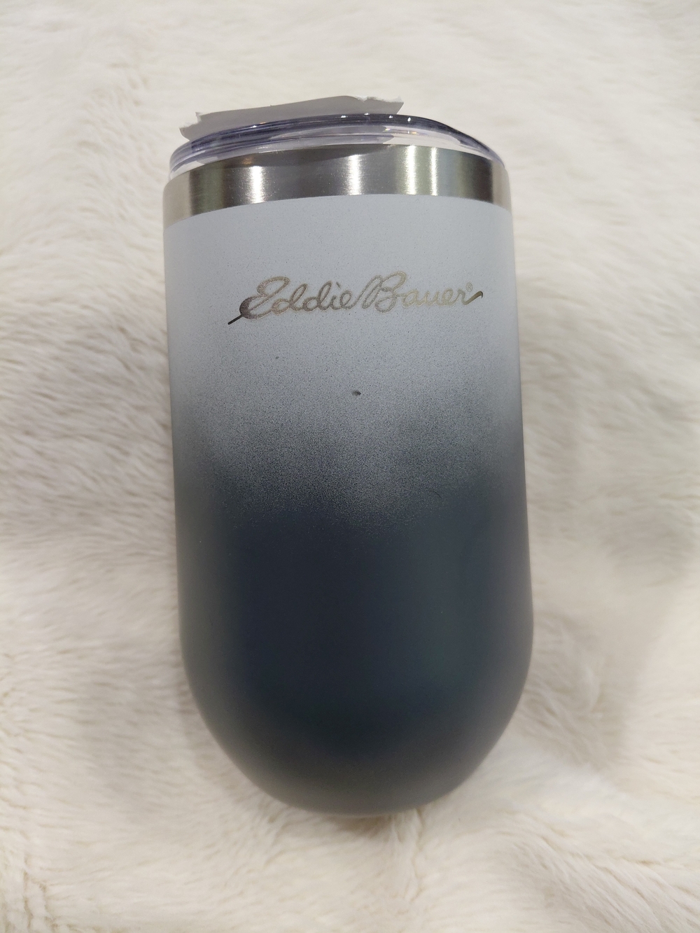 NWT Eddie Bauer Ombre Stainless Tumbler - Grayish Blue/White